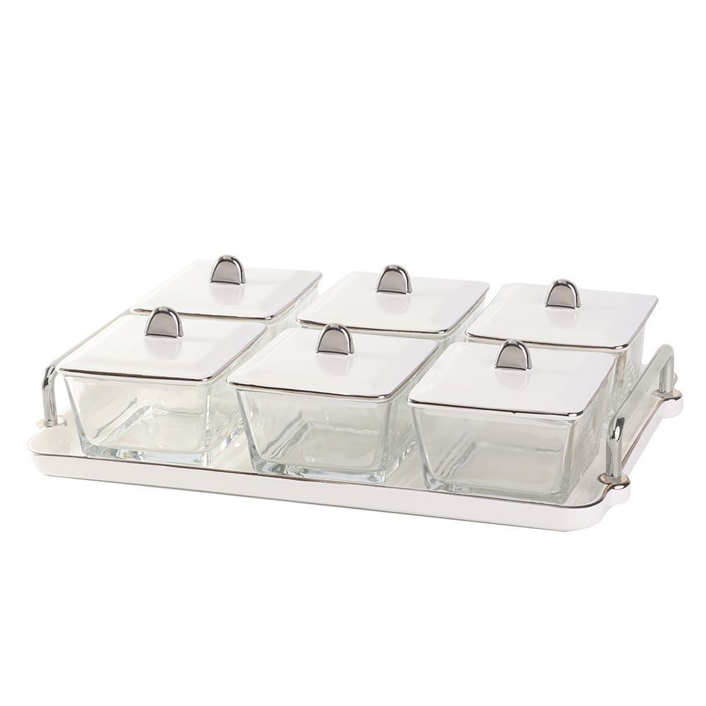 Elegant Dip Bowls with Porcelain Lid