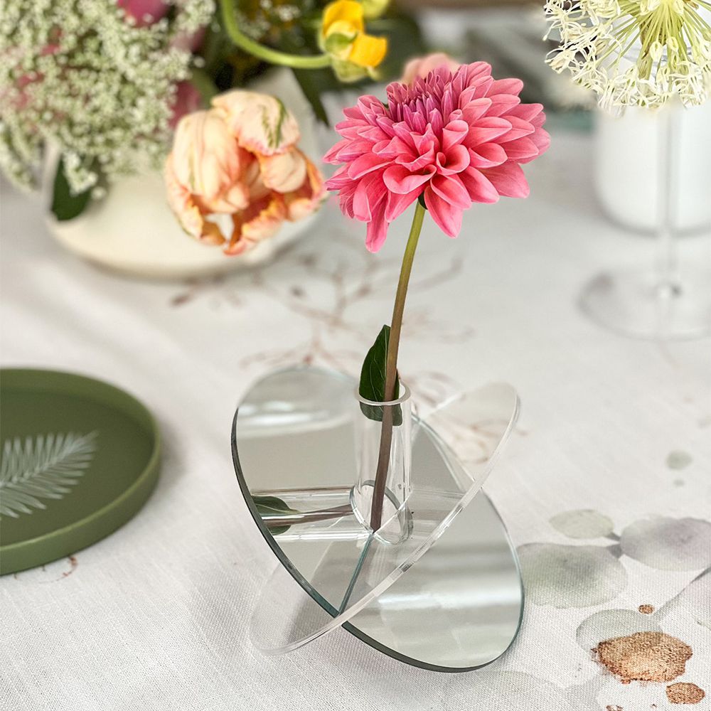 Individual Lucite Butterfly Vase