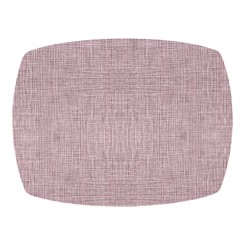 Linen Style Placemat with Rounded Corners