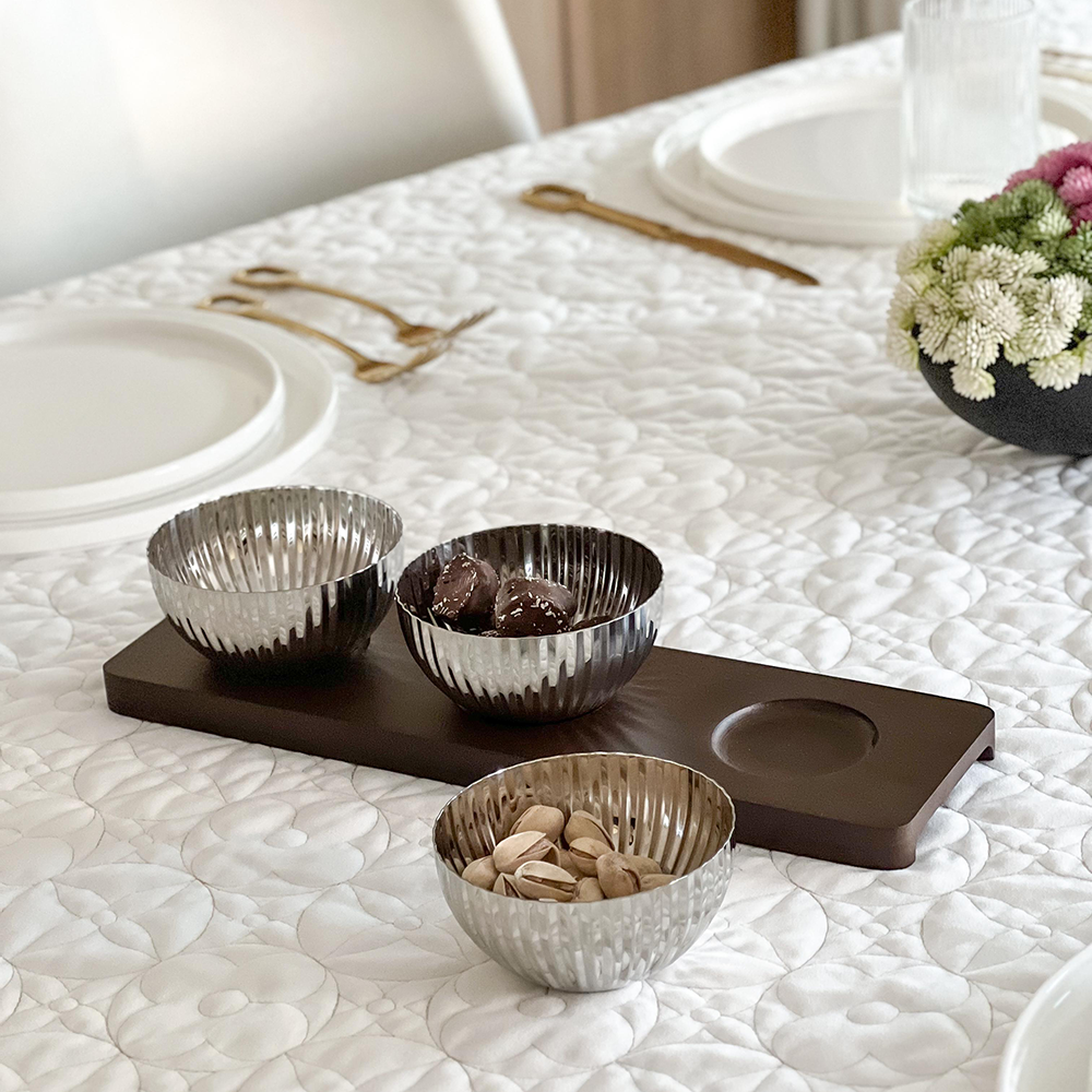 Shell Shaped Dip Bowls with Tray