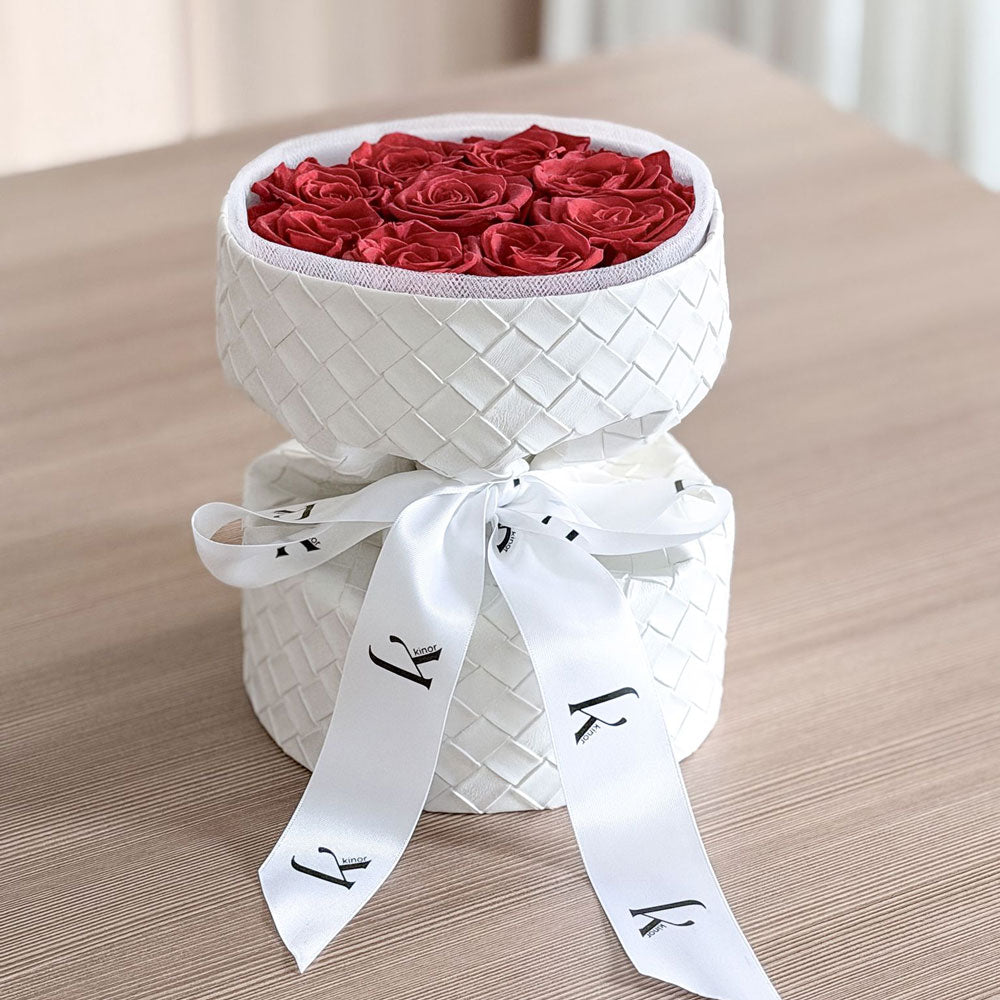 Leatherette Bouquet with Preserved Roses