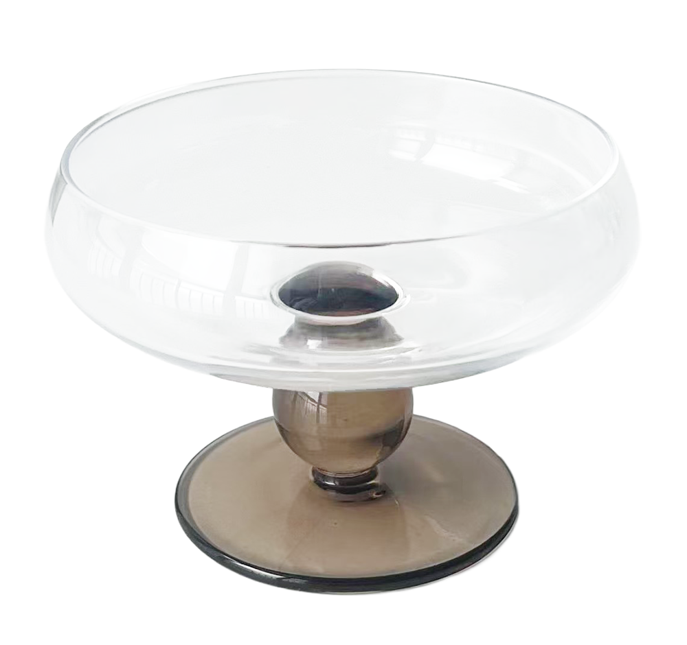 Glass Dessert Bowl on Pedestal 4pk