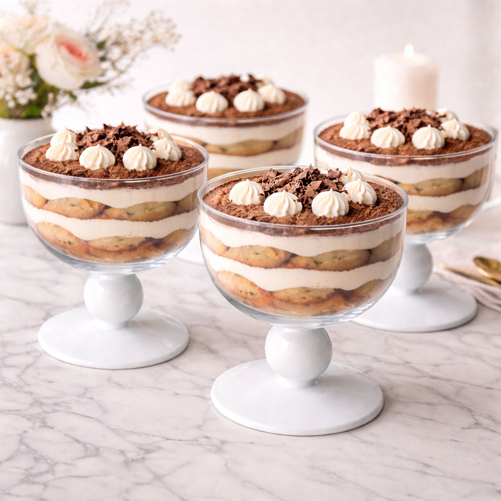 Dessert Glasses on Pedestal 4pk