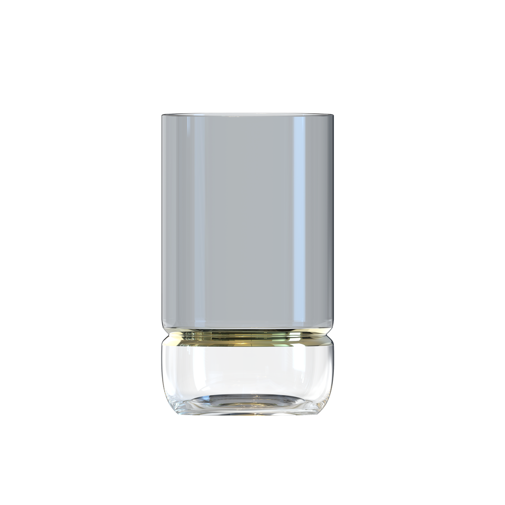 Highball Drinking Glasses with Colored Base 6pk