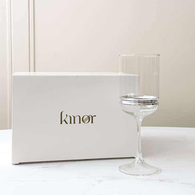 Stem Wine Glasses with Band 6pk