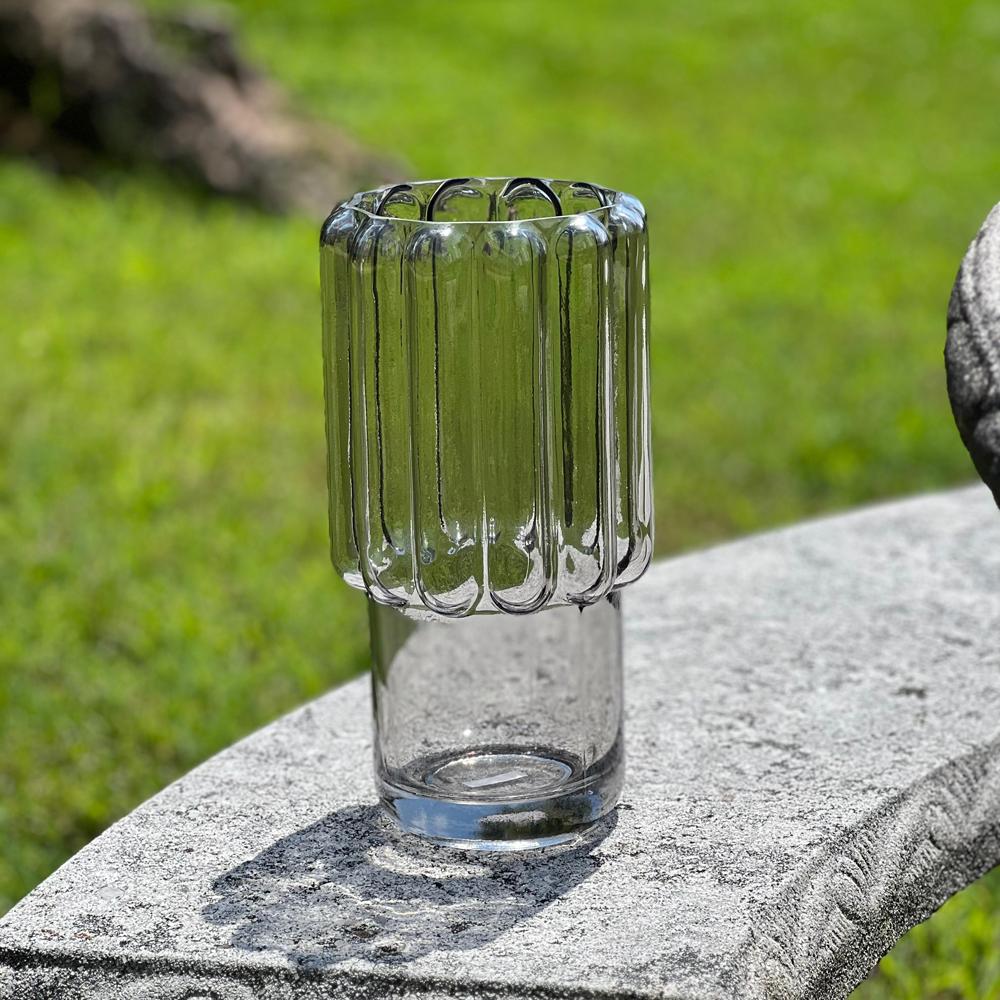 Ridge Glass Vase