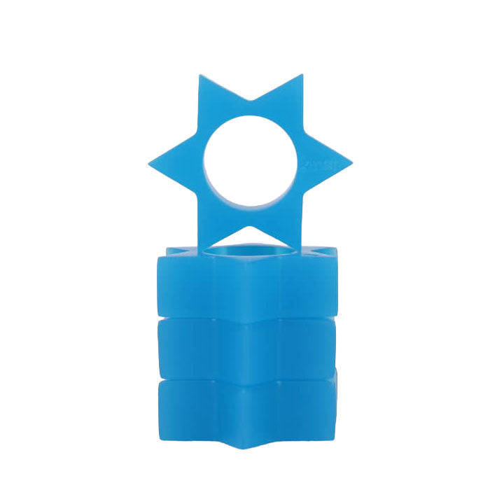Resin Blue Dusk Star of David Napkin Rings 4pk