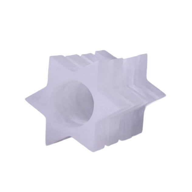 Resin Snow Drift Star of David Napkin Rings 4pk
