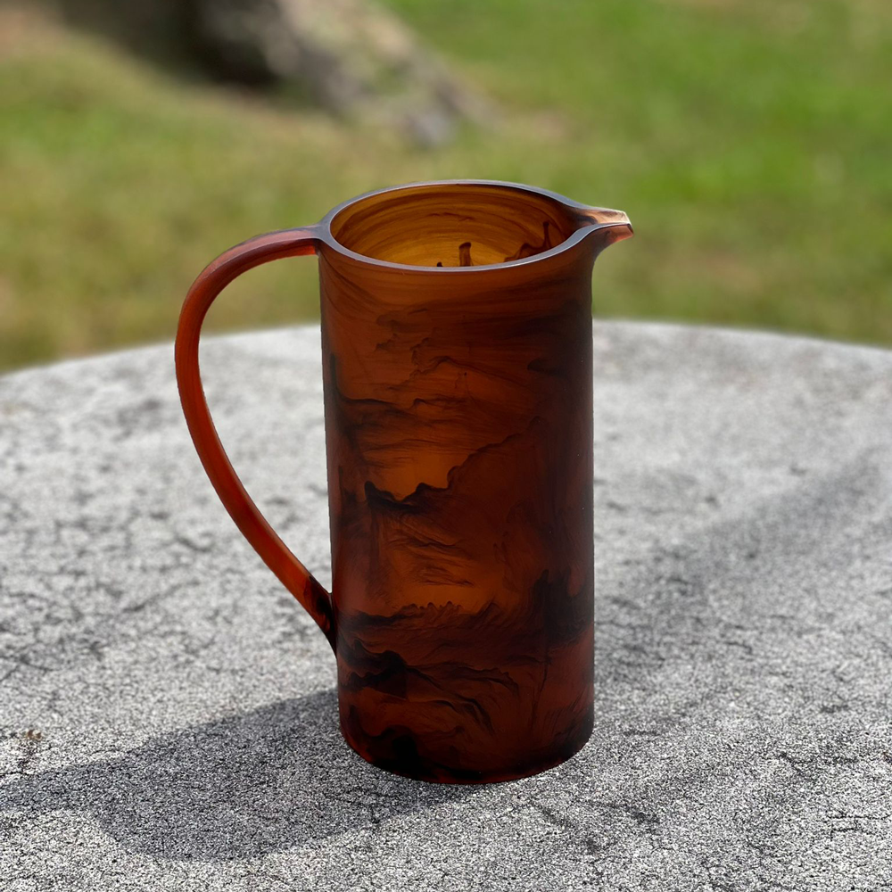 Resin Espresso Mist Swirl Pitcher