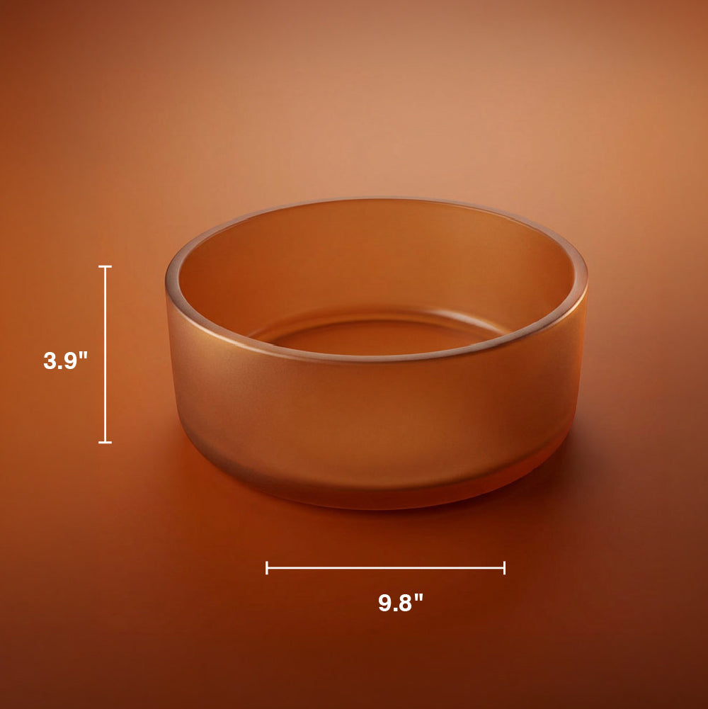 Resin Amber Salad Bowl