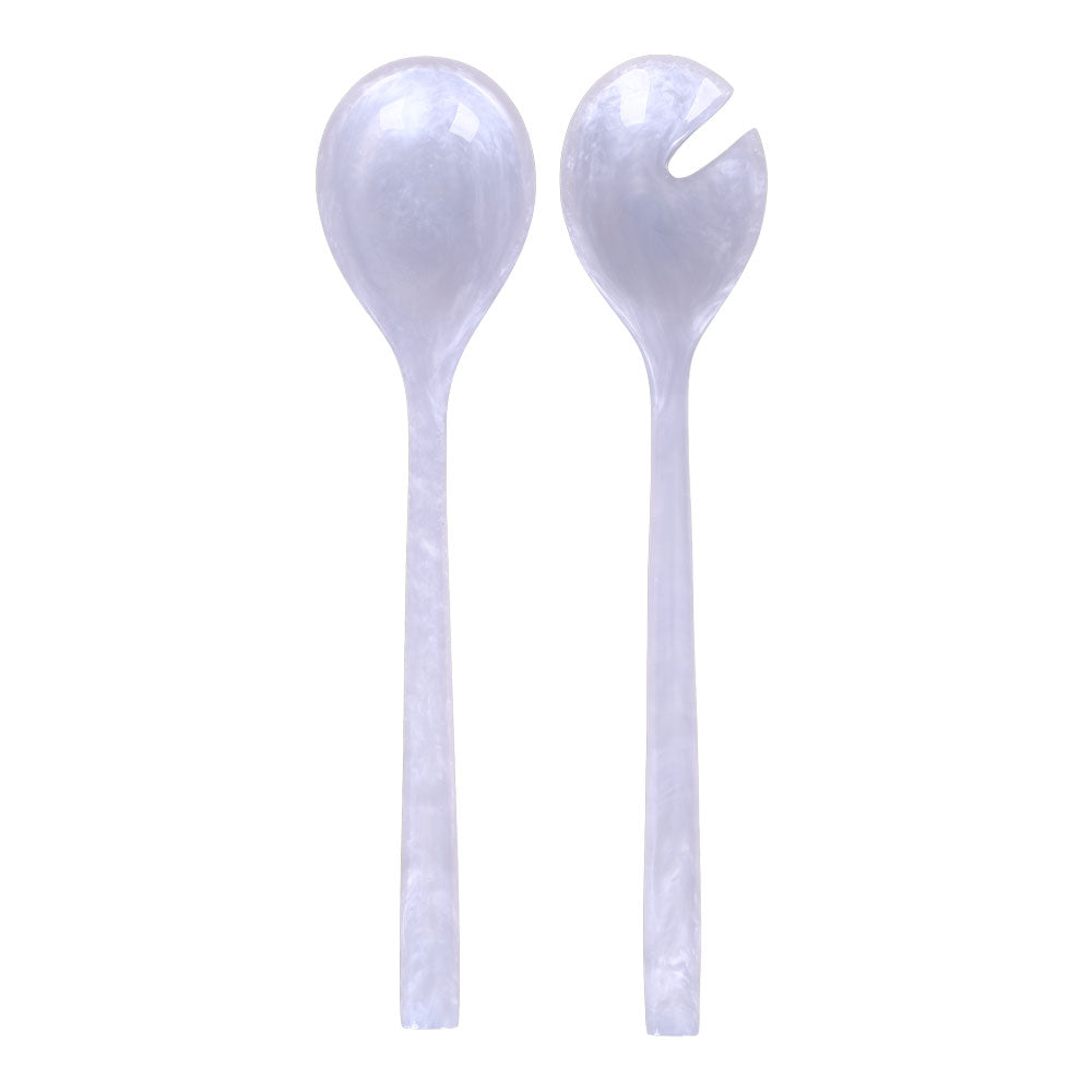 Resin Pearl Whisper Salad Servers