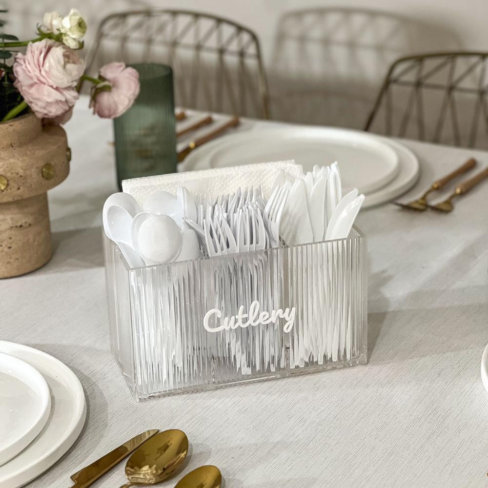 Corrugated Lucite Caddy