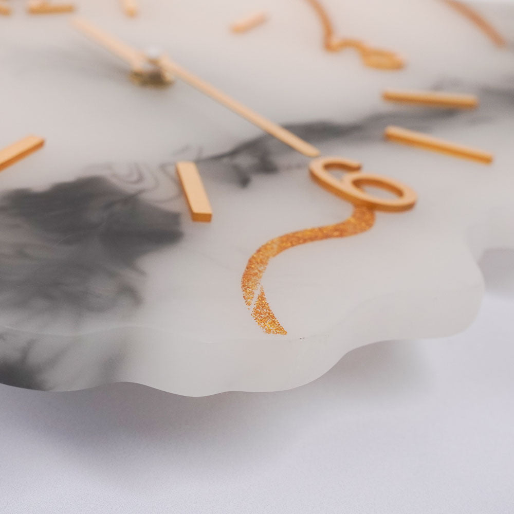 Natural Edge Resin Wall Clock