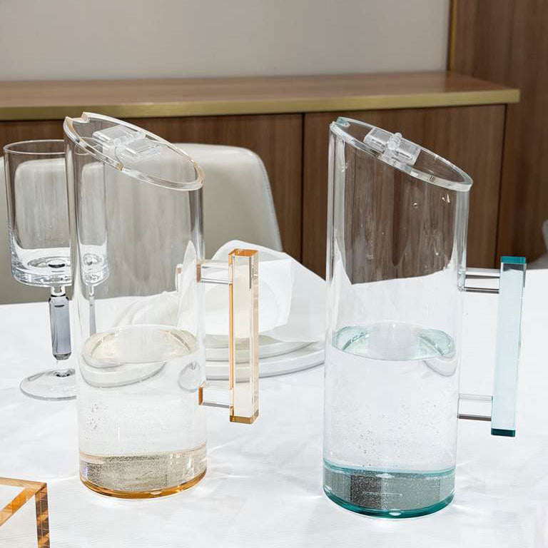 Teal Lucite Pitcher