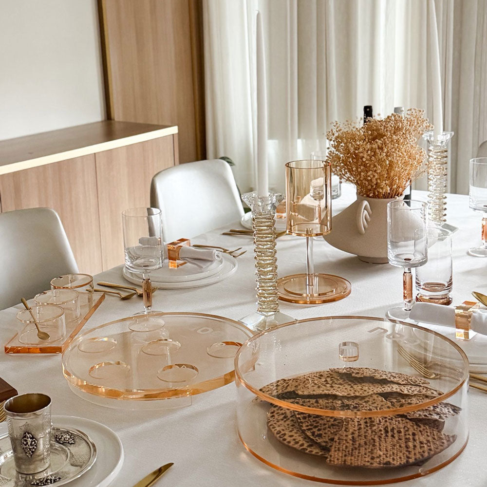 Amber Lucite Dip Bowls