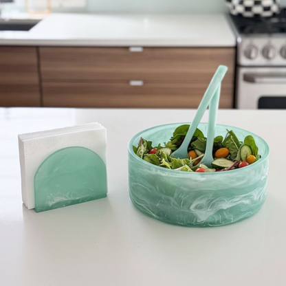 Resin Sage Green Napkin Holder