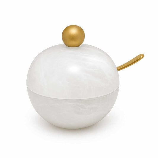 Resin Snow Drift Honey Dish