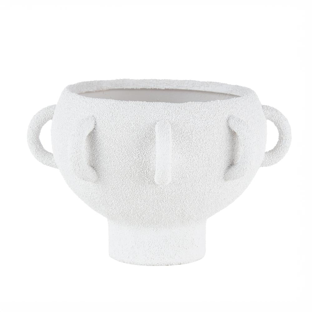 Textured Porcelain  Decorative Bowl with Multiple Handles Design