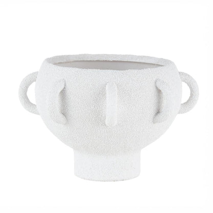 Textured Porcelain  Decorative Bowl with Multiple Handles Design
