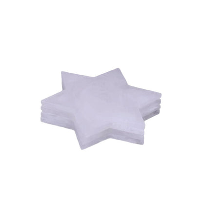 Resin White Swirl Star of David Coasters 4pk