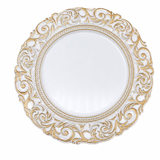 Gold Filigree Charger Plates 4pk