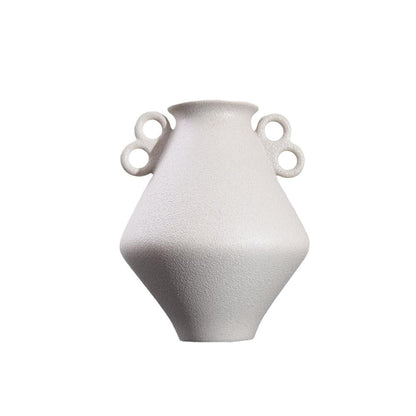 Ceramic Vase with Loop Handles Design