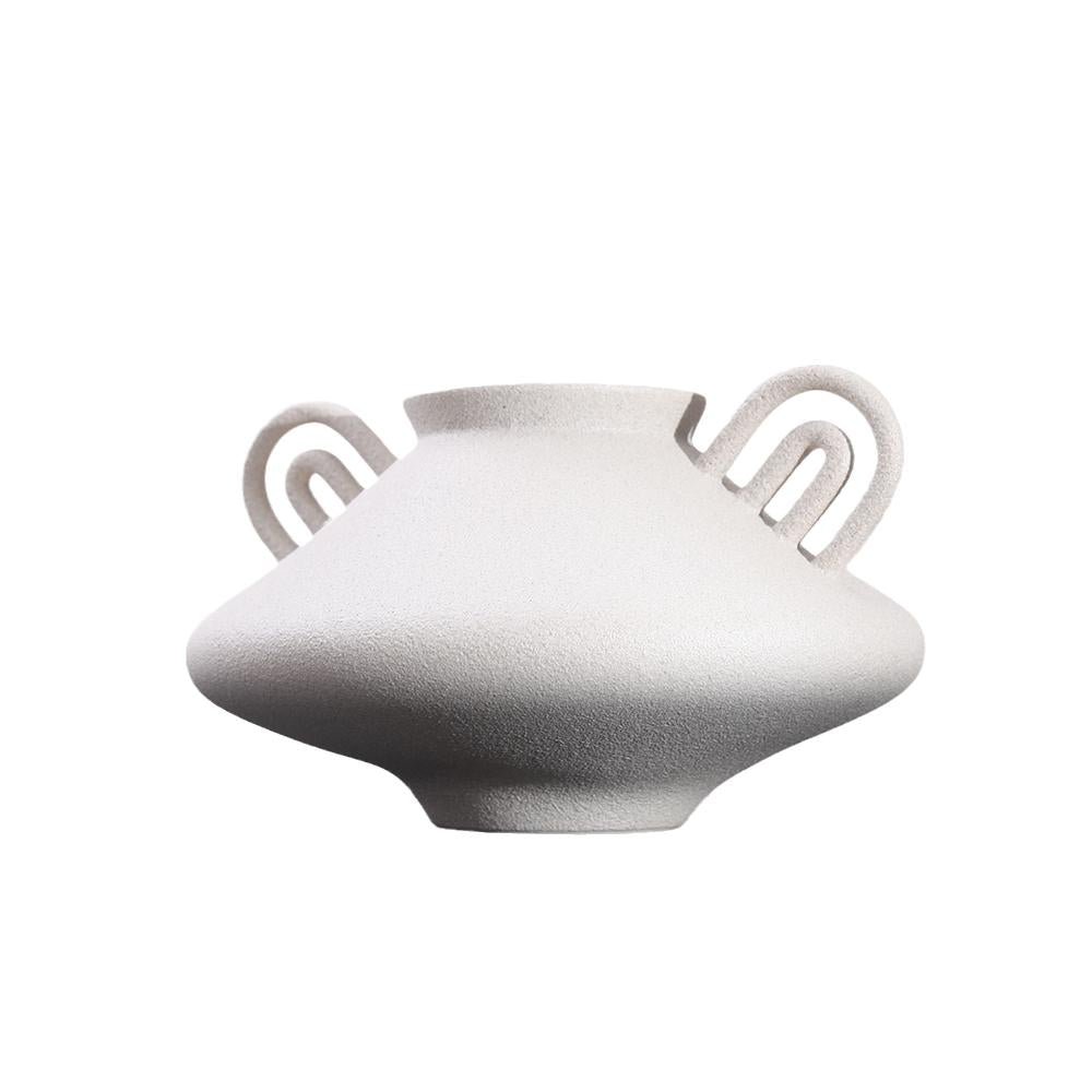 Ceramic Vase with Double Handles Design