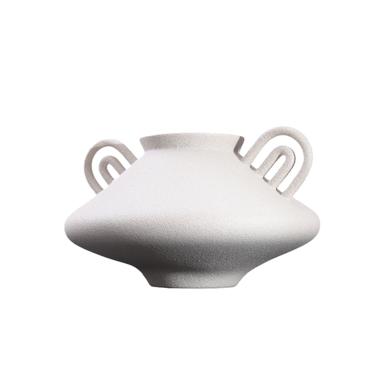 Ceramic Vase with Double Handles Design