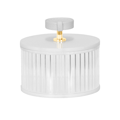 Corrugated Lucite Dip Bowls with Leatherette Handles 3pk