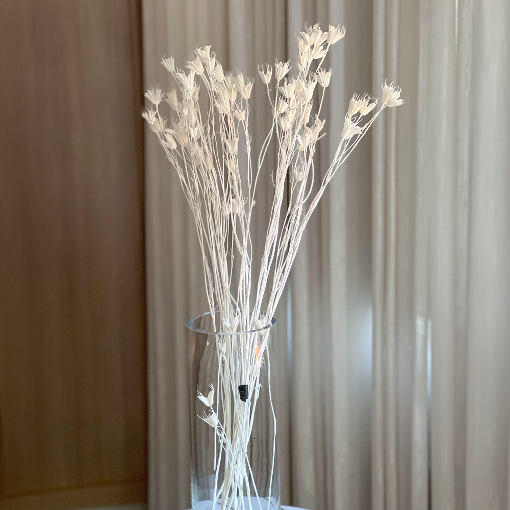 White Octagon Flower