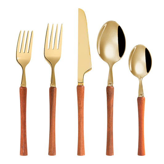 Rosewood Flatware Set