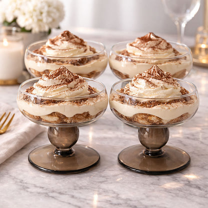Dessert Dishes on Pedestal 4pk