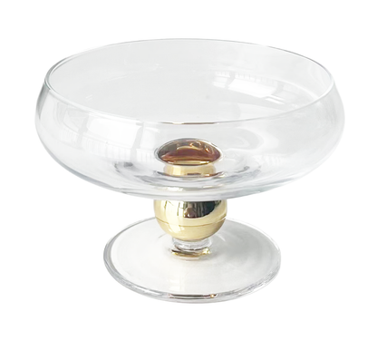 Glass Dessert Bowl on Pedestal 4pk