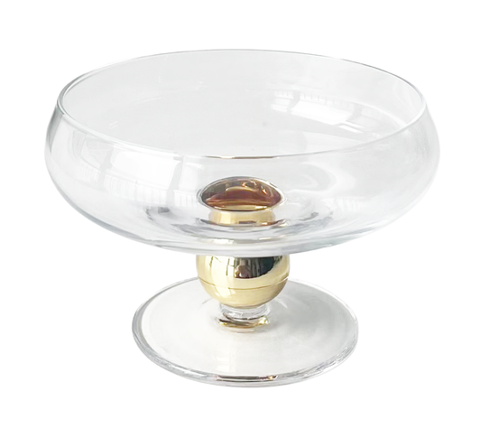 Glass Dessert Bowl on Pedestal 4pk