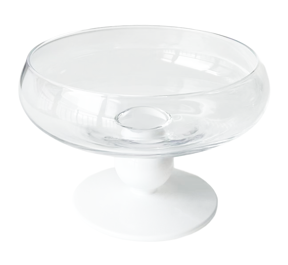 Glass Dessert Bowl on Pedestal 4pk