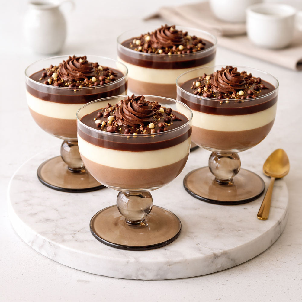 Dessert Glasses on Pedestal 4pk