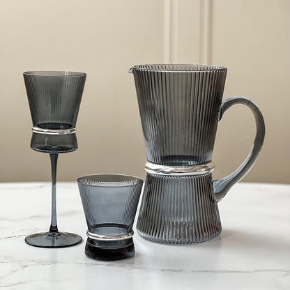 Glass Pitcher with Band