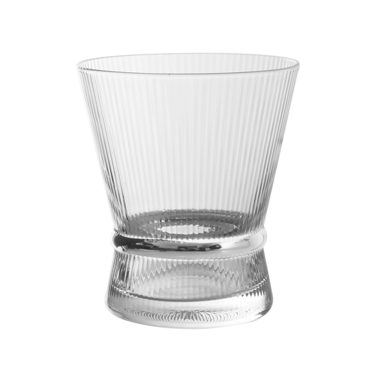 Clear Short Glasses with Band 6pk
