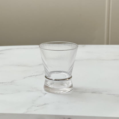 Ribbed Short Glasses with Band 6pk