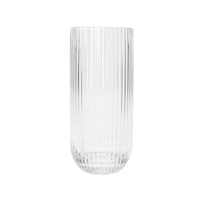 Luxe Ribbed Highball Glasses 6pk