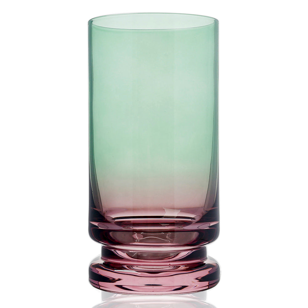 Purple & Green Highball Glasses 6pk