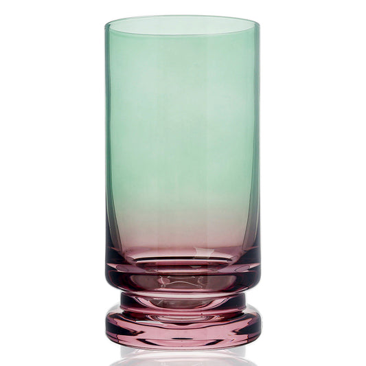 Purple & Green Highball Glasses 6pk