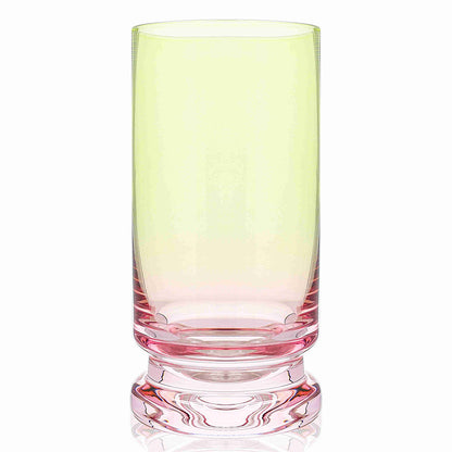 Pink & Green Highball Glasses 6pk