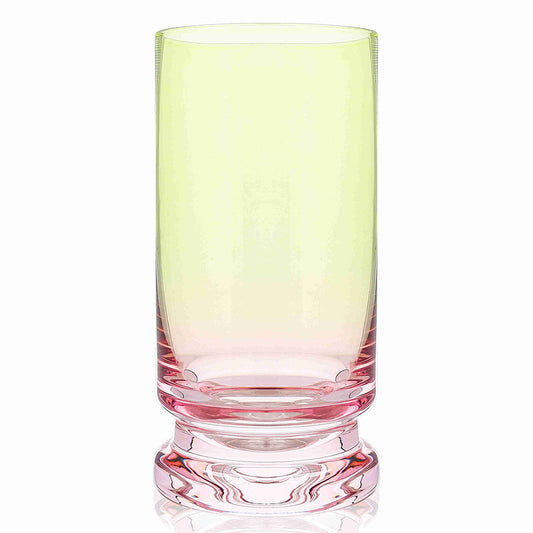 Pink & Green Highball Glasses 6pk