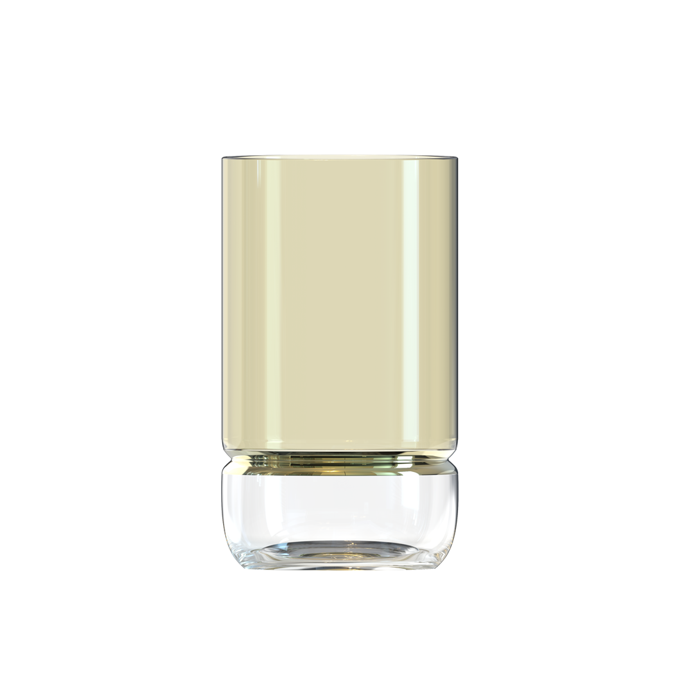 Highball Drinking Glasses with Colored Base 6pk