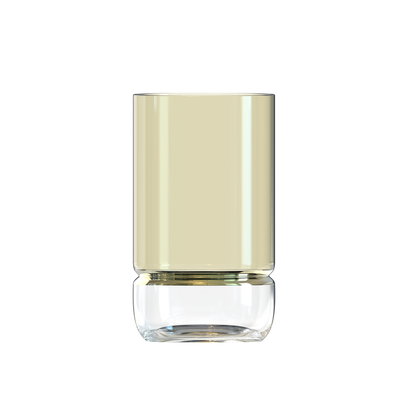 Highball Drinking Glasses with Colored Base 6pk