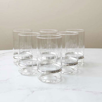 Highball Glasses with Band 6pk