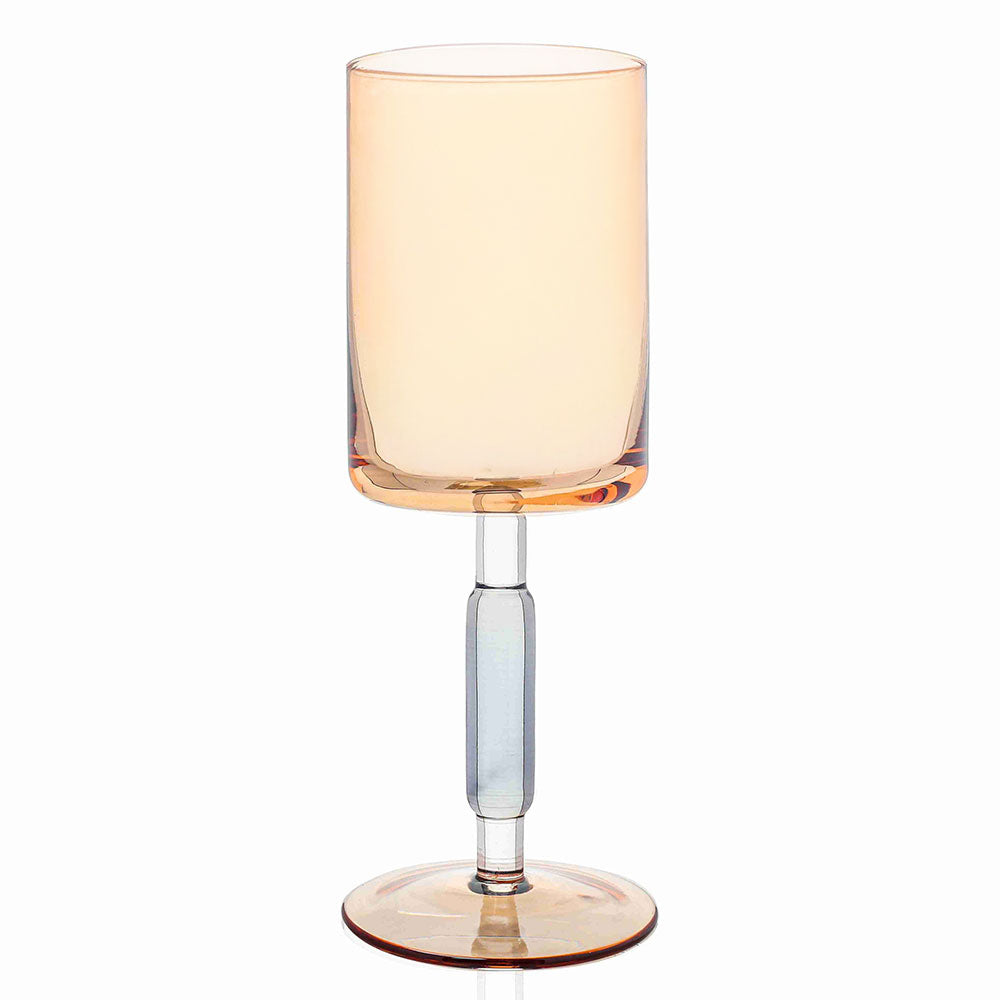 Amber & Smoke Stem Wine Glasses 6pk