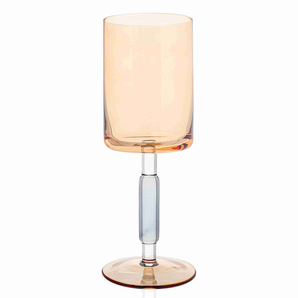 Amber & Smoke Stem Wine Glasses 6pk