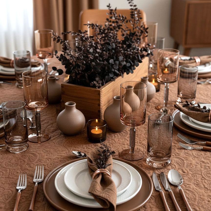 Amber & Smoke Stem Wine Glasses 6pk